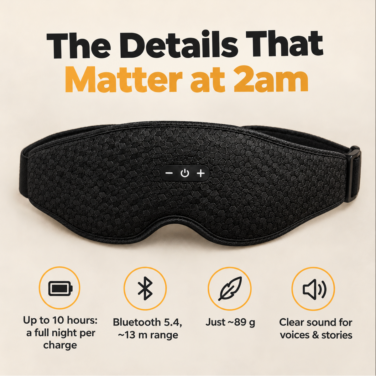 SideSound™ Sleep Mask