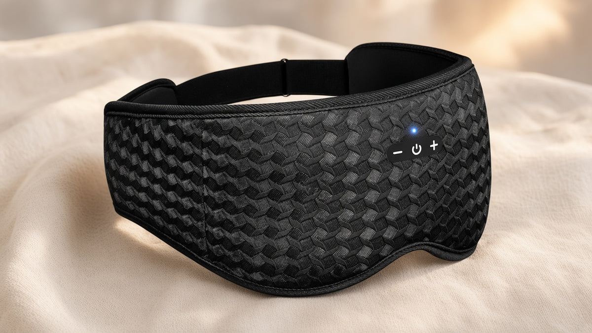 SideSound Bluetooth sleep mask on linen
